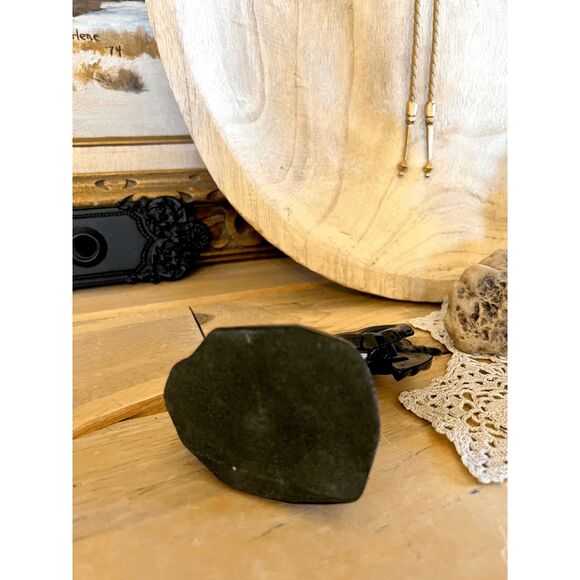 Vintage Fenton Mould Mosser Glass Black Glass Unicorn – Solid Glass Figurine – A - Picture 4 of 4